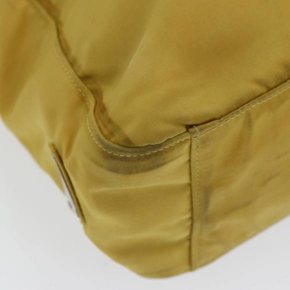 PRADA Tote Bag Nylon Yellow Silver Auth 84670 - Picture 14 of 16